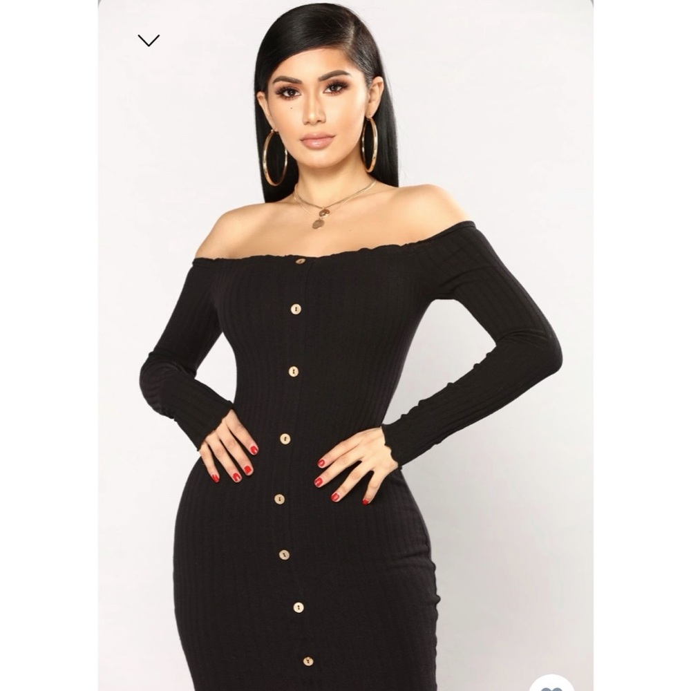Offshoulder mini dress